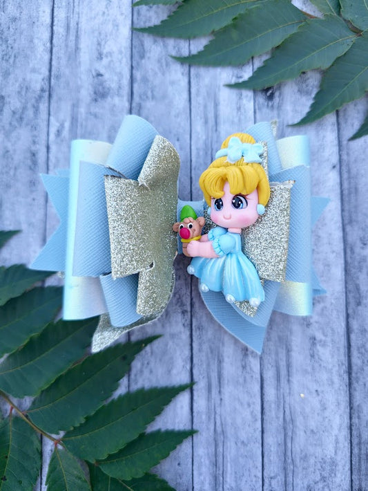 Cinderella Clay 5 in Hair Bow